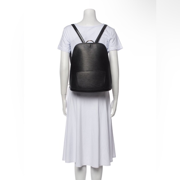 Louis Vuitton LV Black Epi Gobelins Backpack Bag Unisex Vintage Modern - Picture 13 of 15